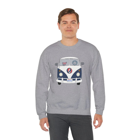 Grateful Dead - Jerry's Takin' The Bus Life is dead. Crewneck Sweatshirt - StealieShop